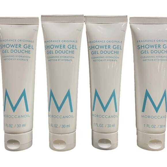 4X Moroccanoil Shower Gel Cleansing Hydration 1oz/30ml each Travel - Picture 1 of 3